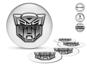 Silicone Sticker Style Domed Rim Emblems